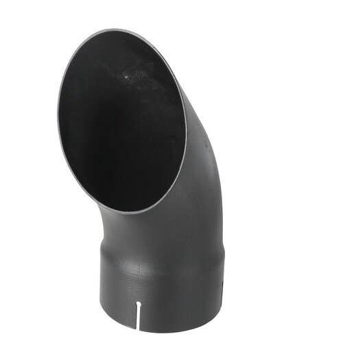 115291 | Exhaust Stack - 5" x 12" | Curved Black |