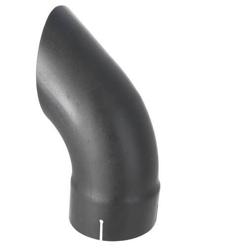 115291 | Exhaust Stack - 5" x 12" | Curved Black |