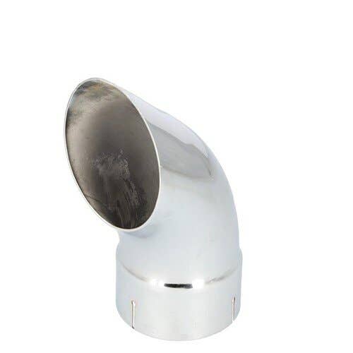 115292 | Exhaust Stack - 5" x 12" | Curved Chrome |