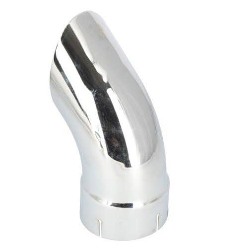 115292 | Exhaust Stack - 5" x 12" | Curved Chrome |