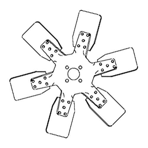 163844 | Fan Blade - 6 Blade | International | Farmall | IH C200 Hydro 84 268 474 484 544 574 674 684 685 784 2500A 2500A 2500A 2500B 2500B |  | 84355C1 | 527473R1