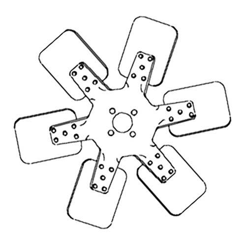 163832 | Fan Blade - 6 | Case VA 300 420B 420BD 420BD 430 430 500B 600B |  | A173040 | G45244