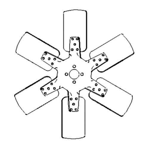 163833 | Fan Blade - 6 | International | Farmall | IH 460 560 3514 3514 |  | A173716