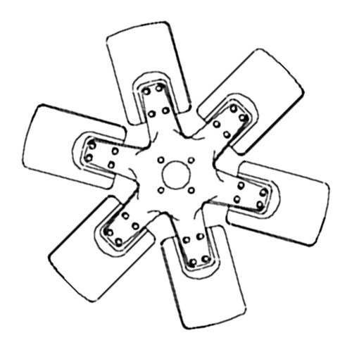 163843 | Fan Blade - 6 | Massey Ferguson 285 1085 |  | 530177M1