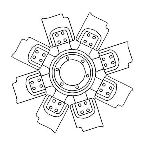 Fan Blade - 8 fits John Deere 4050 4055 4250 4255 4450 4455 AR94950 Fan Blade - 8 fits John Deere 4050 4055 4250 4255 4450 4455 AR94950