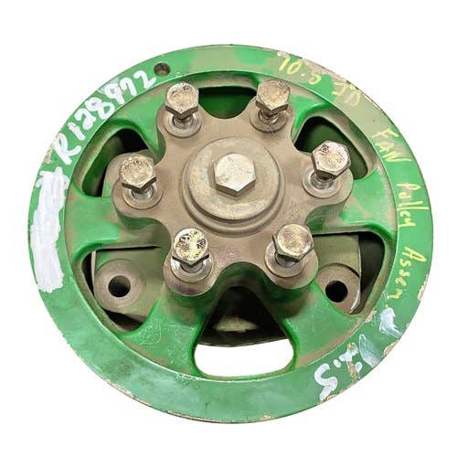 Used Fan Drive Pulley W/ Hub fits John Deere 9300 9400 9200 9300T 9400T 9300 RE64657 R129057 R128972 Used Fan Drive Pulley W/ Hub fits John Deere 9300 9400 9200 9300T 9400T 9300 RE64657 R129057 R128972
