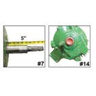 404513 | Feeder House Reverser Gear Box Assembly | John Deere 9450 9550 9550 SH 9650 9650 CTS 9650 STS 9750 STS | | AH204840 | H160953 | H177985 | H156090