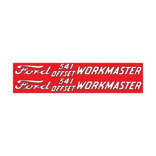 182736 | Ford 541 Offset Workmaster Hood Decal Set | Mylar | Ford 541 |