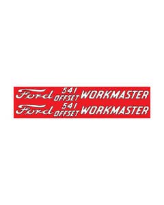 182736 | Ford 541 Offset Workmaster Hood Decal Set | Mylar | Ford 541 |