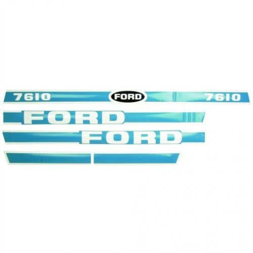 7610 Hood Decal Set Blue/White fits Ford 7610 83928794