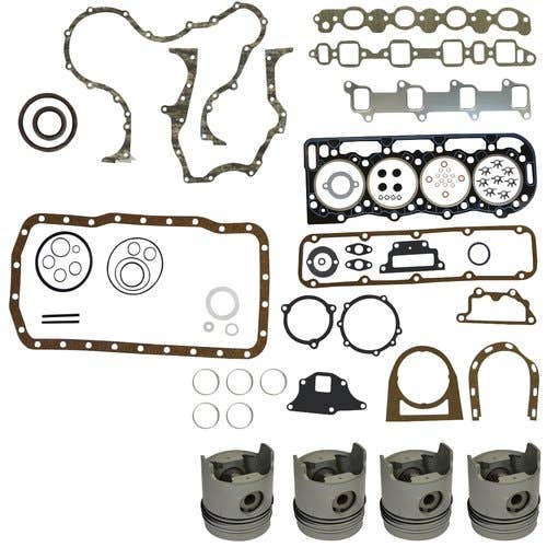 131055 | Engine Rebuild Kit - Less Bearings - .040" Oversize Pistons | engine rebuild kit | overhaul | inframe | repair | rebuild kit | overbore | engine parts | Ford A62 A62 BSD444T 268T 755 755 755A 755A 755B 755B 7600 7610 7700 7710 |