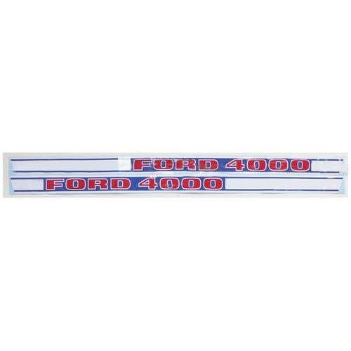 Decal Set 4000 1968-75 Vinyl fits Ford 4000 Decal Set 4000 1968-75 Vinyl fits Ford 4000