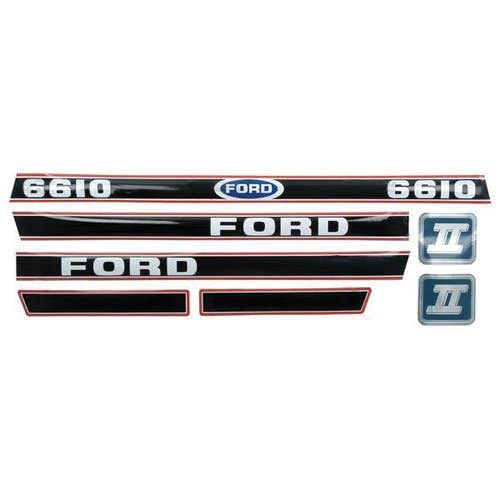 Decal Set 6610 II 1986-later Vinyl fits Ford 6610 Decal Set 6610 II 1986-later Vinyl fits Ford 6610
