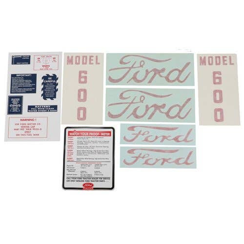 182471 | Ford Decal Set | Vinyl | Ford 600 |