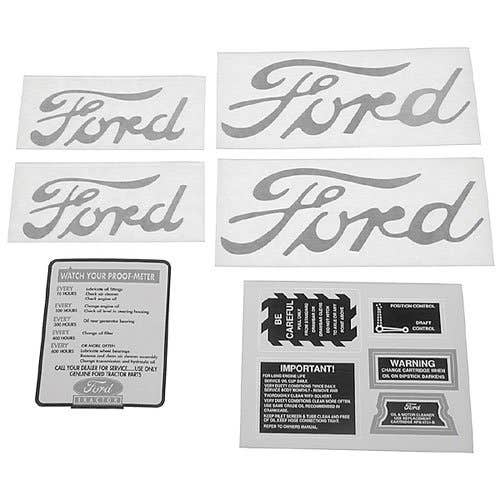 101990 | Ford Instructions Decal Set | 8N | Mylar | Ford 8N |