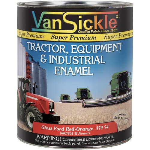 108329 | Ford Red / Orange Tractor Paint | Quart |