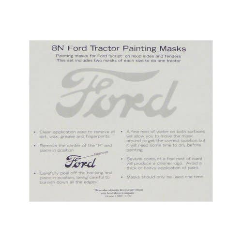 180472 | Ford Script Painting Mask | Ford 8N |