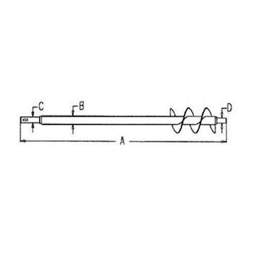 117412 | Grain Delivery Auger | 1-1/4" Shaft | Case IH 1640 1644 1660 1666 1670 1682 2144 2166 2344 2366 |  | 1318912C3 | LAID1620 | LAID1644