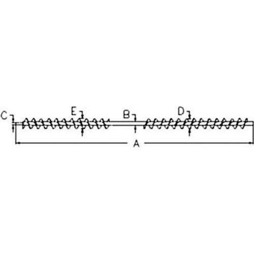 110211 | Grain Shoe Supply Auger - Left Hand | John Deere 6600 6601 6602 6620 6622 7700 7701 7720 7721 8820 |  | AH95944