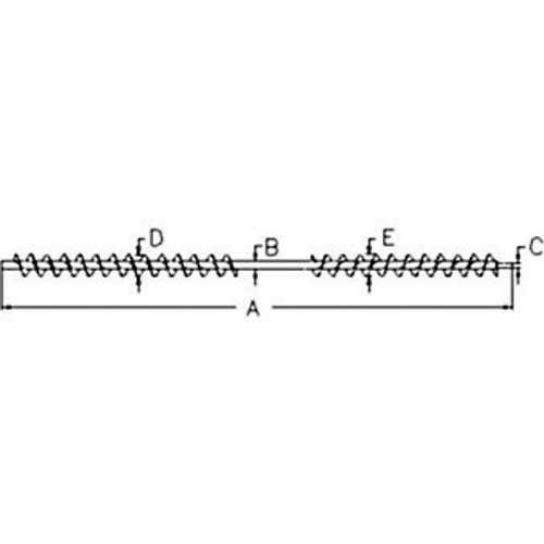 110210 | Grain Shoe Supply Auger - Right Hand | John Deere 6600 6601 6602 6620 6622 7700 7701 7720 7721 8820 |  | AH95943