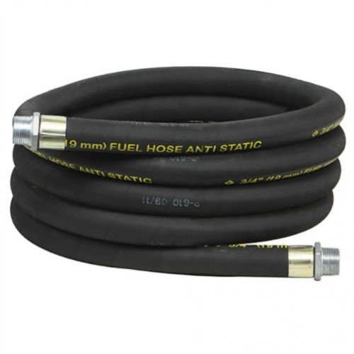 155696 | GROZ Fuel Hose | Anti-Static | 12' x 3/4" NPT (M) |