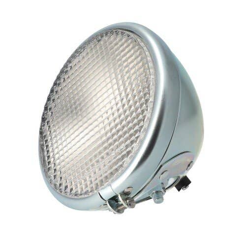 178399 | Headlight Assembly - 12V | Round |  7" Flat Lens | "Guide" Name | Case CC D DC DH DI DO DV L LA V VC VI VO | John Deere A B D | Minneapolis Moline R Z | Oliver 60 70 80 90 99 900 990 |