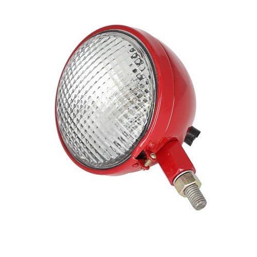 112415 | Headlight Assembly - 6V | Tear Drop Style | Red | International | 45640DB | International | Farmall | IH A B C Cub H I4 I6 I9 M O4 O6 Super A Super C Super H Super M Super W4 Super W6 Super W9 T6 TD7 TD14 TD15 TD18 W4 W6 |  | 45640DB | 61225DB
