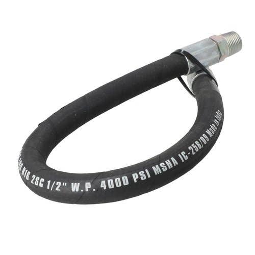 118256 | Hydraulic Hose | 24" x 1/2" with 1/2" NPT Rigid Male Ends |