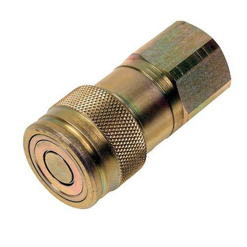 120881 | Hydraulic Quick Coupler | Parker | Female |  1/2" | Flat Face | 3675 PSI | Thomas T105 T137 T153 T175 T205 T250 T255 T320 |