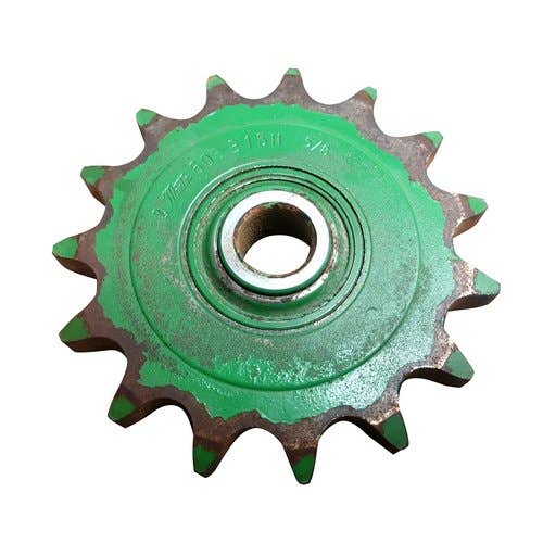 Used Idler Sprocket - 15 Teeth 60 Chain fits John Deere 6622 9400 9410 9450 9500 9510 9550 9560 9600 9610 9650 9660 344 443 543 643 644 843 AE27909 Used Idler Sprocket - 15 Teeth 60 Chain fits John Deere 6622 9400 9410 9450 9500 9510 9550 9560 9600 9610 9650 9660 344 443 543 643 644 843 AE27909