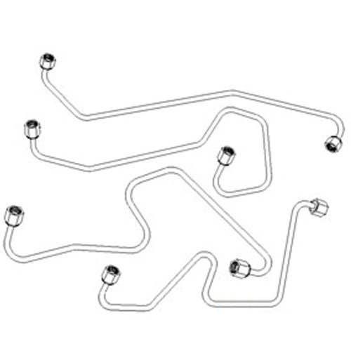 Injection Line Set - 4 Cylinder Ford, New Holland fits Ford 256 5000 5100 5200 D2NN9A558A D2NN9A555A D2NN9A556A D2NN9A557A Injection Line Set - 4 Cylinder Ford, New Holland fits Ford 256 5000 5100 5200 D2NN9A558A D2NN9A555A D2NN9A556A D2NN9A557A