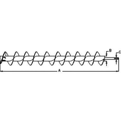 Inner Unloading Auger fits John Deere 7700 7701 AH85410 AH76507