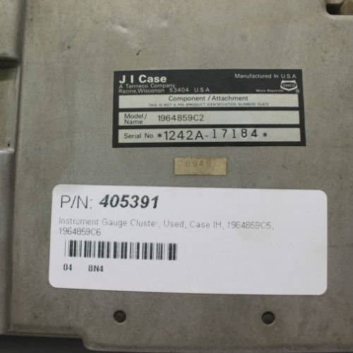 405391 | Instrument Cluster | Case IH 7110 7120 7130 7140 7150 7210 7220 7230 7240 7250 8910 8920 8930 8940 8950 |  | 1964859C5 | 1964859C6 | A186273 | 1964859C1 | 1964859C2 | 1964859C3 | 1964859C4 | 1935110C1 | 1935126C1 | 1935128C2