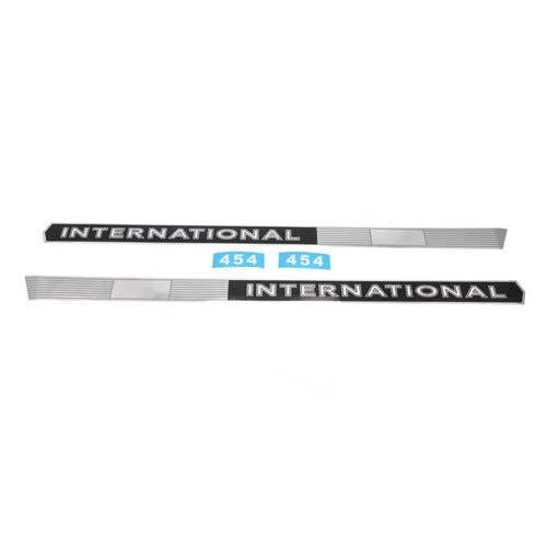 183114 | International 454 Hood Decal Set | Mylar | International | Farmall | IH 454 |