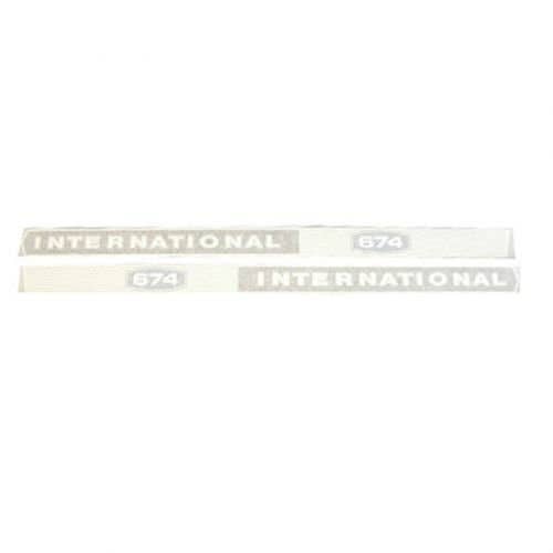 100980 | International 674 Hoods Decal Set | Vinyl | International | Farmall | IH 674 |