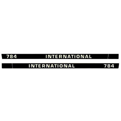 784 Hood Decal Set Black Vinyl fits International 784 784 Hood Decal Set Black Vinyl fits International 784