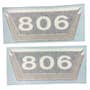 100995 | International 806 Decal Set | Model Number Only | Black/Gold | Vinyl | International | Farmall | IH 806 | 100995 | International 806 Decal Set | Model Number Only | Black/Gold | Vinyl | International | Farmall | IH 806 |