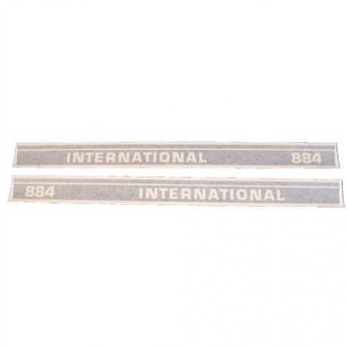 100988 | International 884 AWD Hoods Decal Set | Black | Vinyl | Case IH 884 |