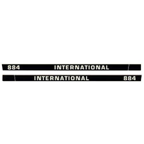 100986 | International 884 Hoods Decal Set | Black | Vinyl | Case IH 884 |