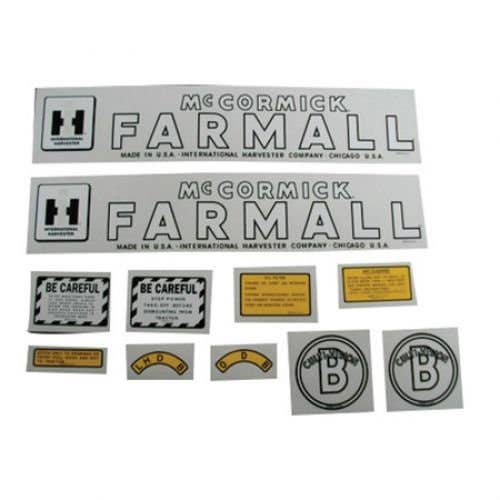 B Culti-vision Decal Set Farmall McCormick Mylar fits International B B Culti-vision Decal Set Farmall McCormick Mylar fits International B