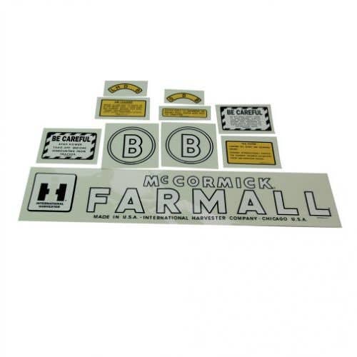 B Decal Set Farmall McCormick Mylar fits International B 