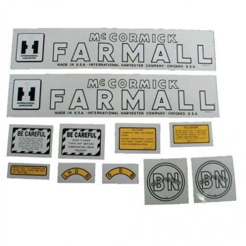 BN Culti-Vision Decal Set Farmall McCormick Mylar fits International BN 