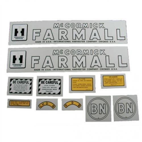 101036 | International BN Decal Set | Farmall | McCormick | Mylar | International | Farmall | IH BN |