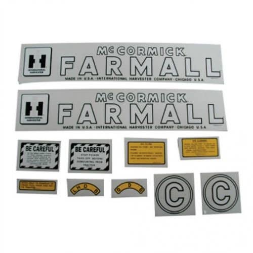 C Decal Set Farmall McCormick Mylar fits International C C Decal Set Farmall McCormick Mylar fits International C