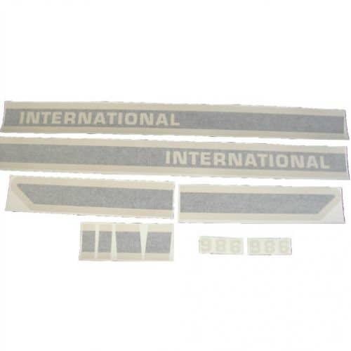 101014 | International Decal Set | 986 Black Stripe | Vinyl | International | Farmall | IH 986 |