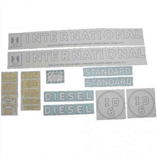 Decal Set ID-6 Standard Diesel Vinyl fits International I6 Decal Set ID-6 Standard Diesel Vinyl fits International I6