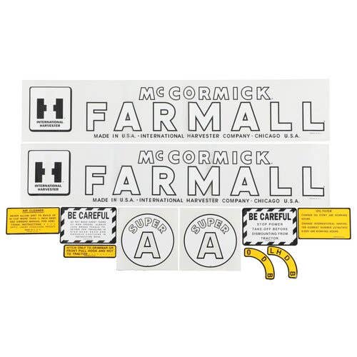 Decal Set Super A Mylar fits International Super A 