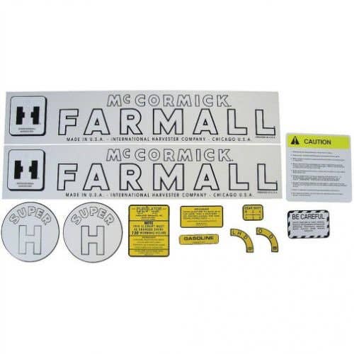 Decal Set Super H Mylar fits International Super H 