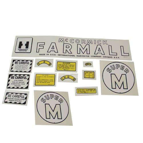101067 | International Decal Set. Super M | Mylar | International | Farmall | IH Super M |