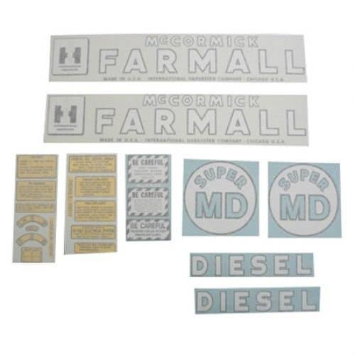 100939 | International Decal Set | Super MD | Vinyl | International | Farmall | IH Super M |